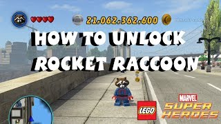 How to Unlock Rocket Raccoon - Lego Marvel Super Heroes Guardians of the Galaxy