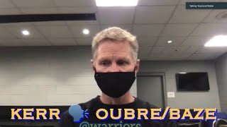 [討論] Kerr談到Baze沒上場和Oubre的投籃