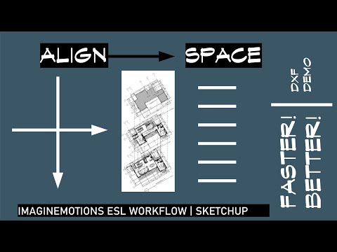 Sketchup Blueprint 11 - Layout Tips | Align & Space