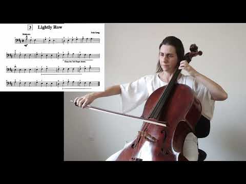 LIGHTLY ROW - (Música 3)  Suzuki violoncelo- volume 1
