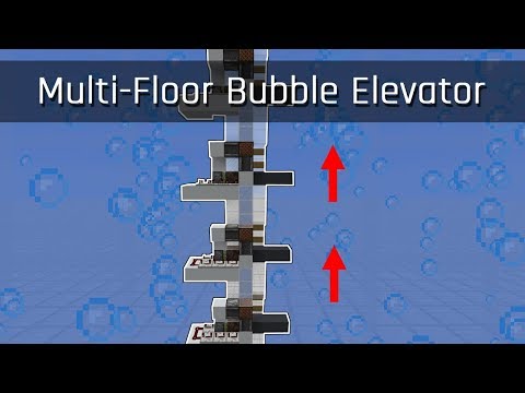 LogicalGeekBoy - Multi-Floor Bubble Column Elevator | Minecraft 1.13