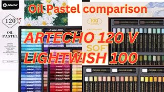 Oil Pastel review - Artecho v Lightwish Oil Pastels