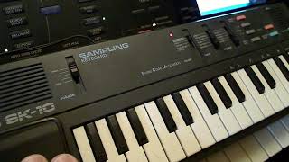 Video thumbnail for CASIO SK-10 (sound test and DEMO songs) HiQ sound by Keyboards - review - repair