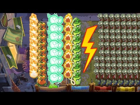 Pvz 2 battlez - Electric Peashooter, Wasabi Whip vs pepper Pult