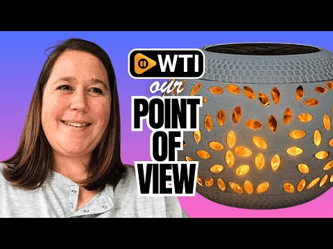 Solar Table Lantern Outdoor Waterproof- Dancing Flickering Flame Solar Powered LED Light - WTI product video review