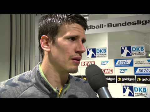 Interviews nach dem Spiel Rhein-Neckar Löwen- GWD Minden