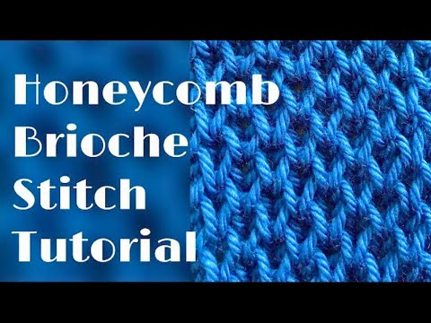 Honeycomb brioche stitch tutorial – stitch no.33