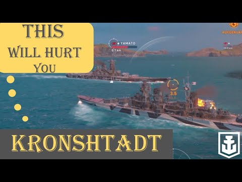 Kronshtadt: the total destruction of a Yamato with 6 bullets #WoWsLegends