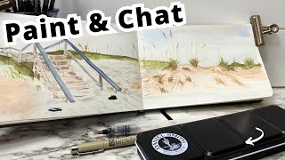🎨 Watercolor painting outside for the 1st Time Ever!