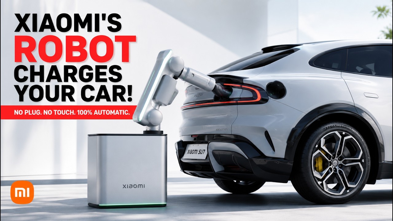 This Xiaomi Robot Charges Your Car Automatically