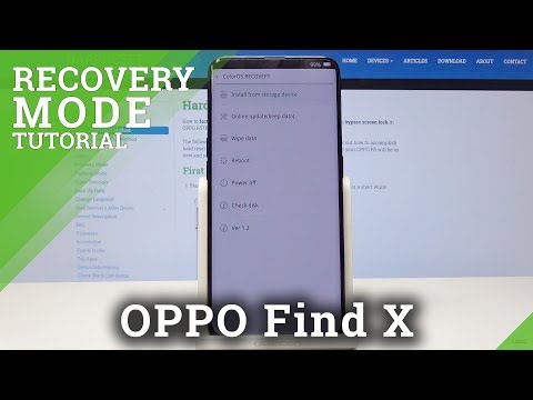 How to Hard Reset in Recovery Mode on OPPO Find X - Data Removal by Recovery Mode