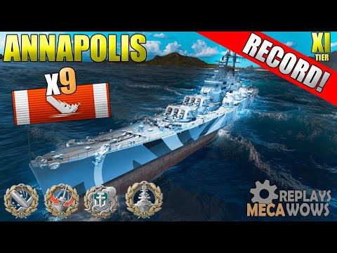 SUPERSHIP Annapolis 9 Kills & 271k Damage | World of Warships Gameplay 4k