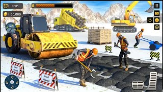 Heavy Road Roller Jcb Road Builder Simulator - City Offroad Construction Game 3D-Android Gameplay #2