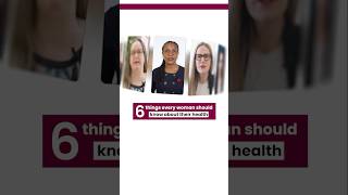 6 experts share 1 thing every woman should know about their health #shorts #iwd2026 #mcmasteru