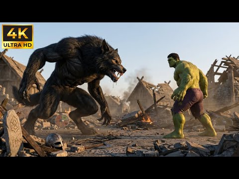 Hulk vs Fenrir | Battle Against the Beast of Ragnarok