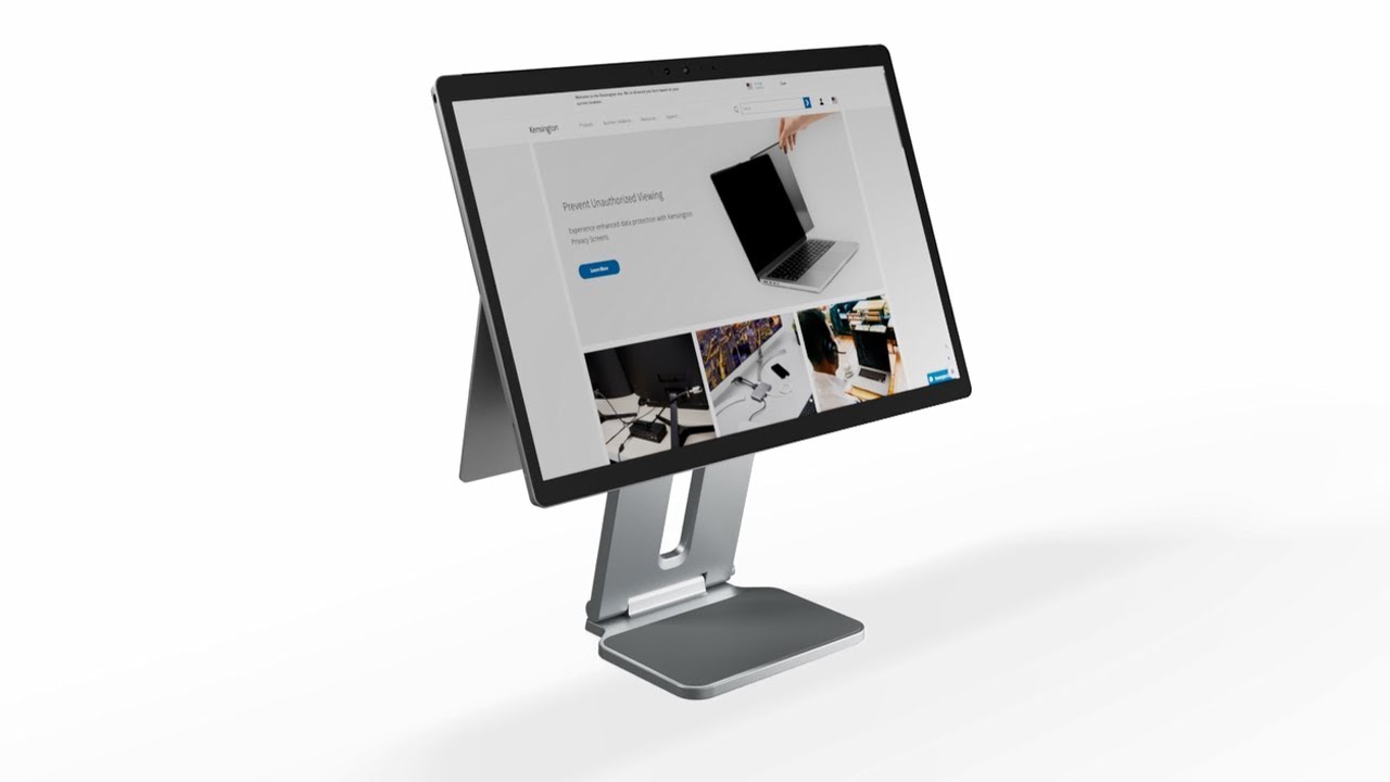 Elevated Stand for Surface Devices Ergonomic Design for Productivity On-The-Go!
