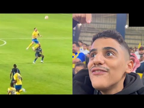 Cristiano Ronaldo Crazy High Jump vs Al Akhdoud 🤯🔥⚽️
