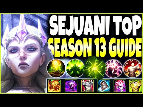 My IMMORTAL QUEEN SEJUANI Season 13 Build Guide will ALWAYS 1v5 CARRY 🔥 LoL Top Sejuani s13 Gameplay