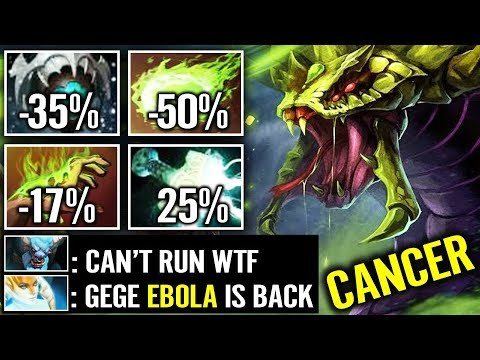WTF CAN'T RUN 90% Slow AIDS/EBOLA Venomancer New Most Advance Toxic Build 7.20 Dota 2