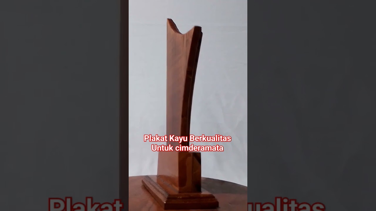 Plakat Kayu Berkualitas Untuk cinderamata