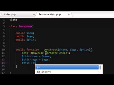 PHP AVANCÉ 3 Le constructeur
