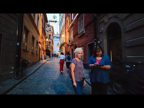 Walking in Stockholm: Friday Evening Walk - Östermalm to Gamla stan (4K)