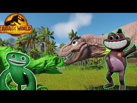 Jurassic World Evolution 2 T Rex Colors vs Ultimasaurus vs Scorpios Rex Dinosaurs Fighting