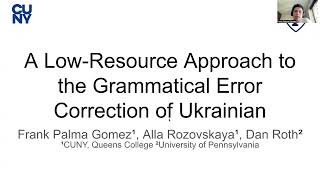 EACL Workshops 2023: A Low-Resource Approach to the Grammatical Error Correction of Ukrainian.