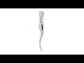 Mens Sterling Silver Italian Horn Necklace