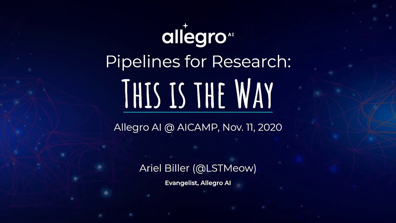 Machine Learning Pipelines for Research