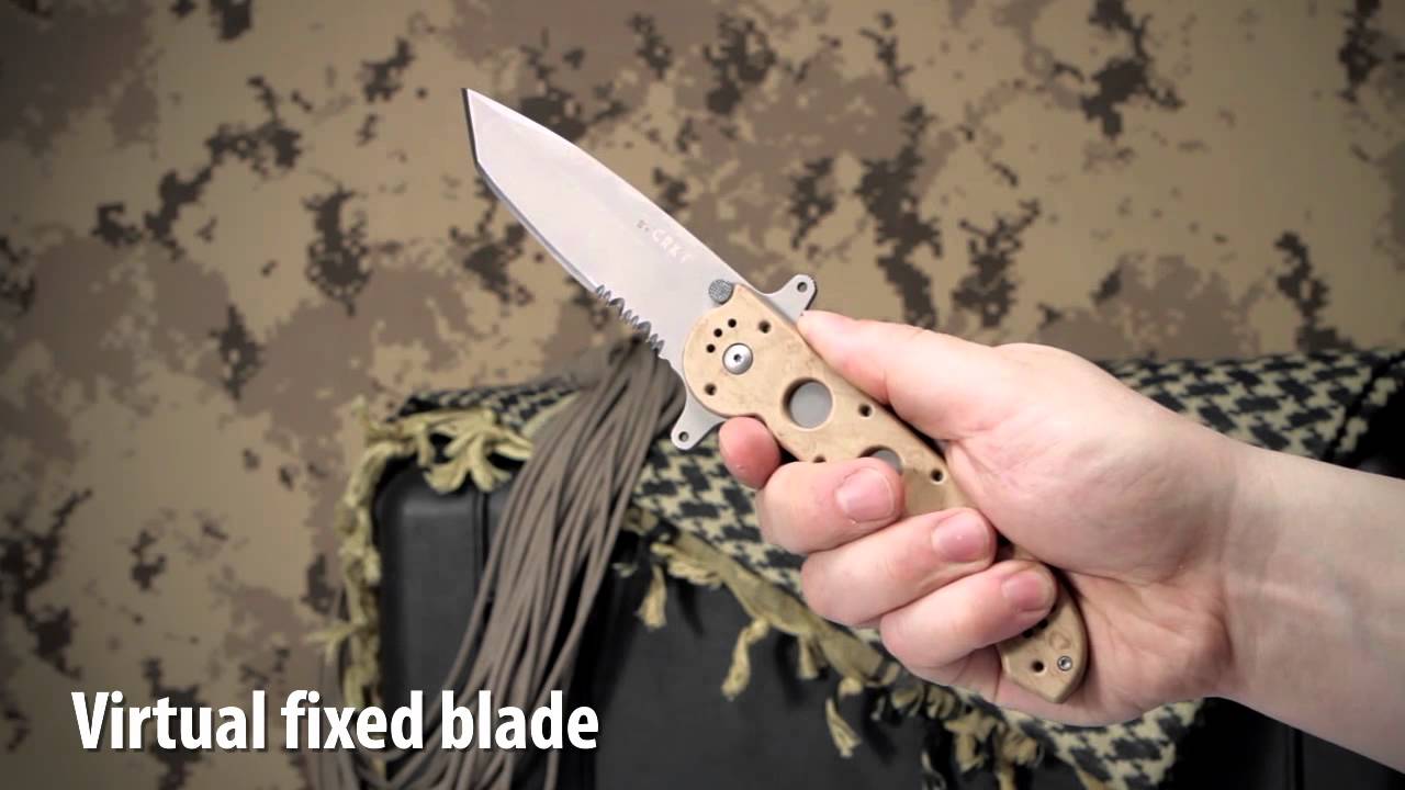CRKT Carson M16-14ZSF Tanto Flipper Knife Desert Tan (3.875