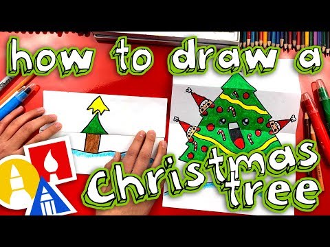 How To Draw A Christmas Tree (Folding Surprise)