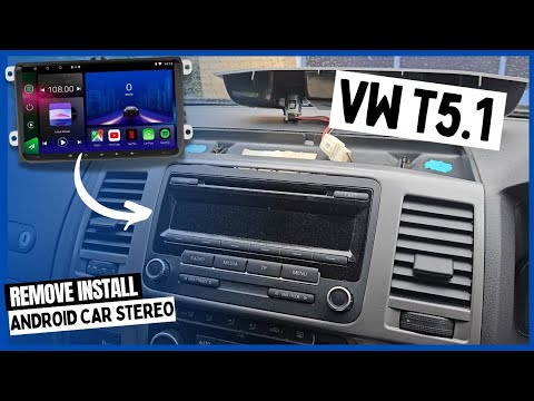 How to Replace VW T5.1 Transporter Original Radio with Android Car Stereo - Full Tutorial