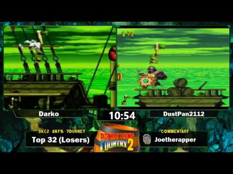 darkomegamagic vs DustPan2112 - Donkey Kong Country 2 Any % Tournament 2016