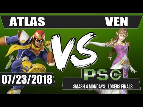 Smash 4 Mondays: Sugoi | Ven (Zelda) vs Atlas (Cap. Falcon/Greninja) [Losers Finals]