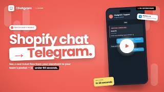 Run Customer Support from Telegram — Chatgram Live Chat Demo & Setup Walkthrough