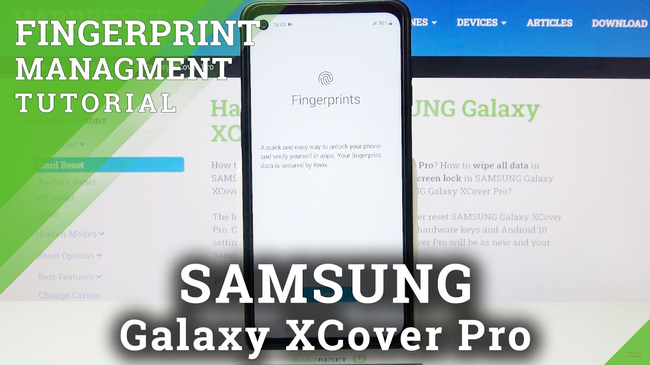 How to Add Fingerprint to SAMSUNG Galaxy XCover Pro – Fingerprint Lock Screen