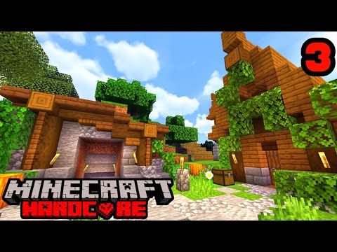 EPIC MINE ENTRANCE - Minecraft Hardcore Survival Let's Play Ep.3 - (Minecraft)