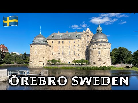Exploring Örebro, Sweden - City Walking Tour in 4K
