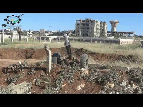 سلسلة عمليات استهداف مقرات النظام بمدفع جهنم من قبل فوج الهندسة والصواريخ في مدينة درعا