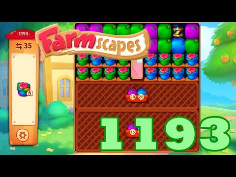 Farmscapes Level 1193 HD Gameplay Walkthrough | 3 - match game | android | ios | pc | GameGo Game