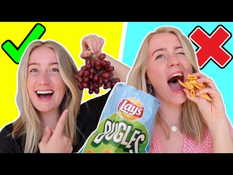 Sunde Snacks! SKETCH (Frosne vindruer, banan is osv..)