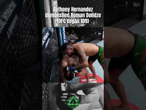 Anthony Hernandez destroys Roman Dolidze (UFC Vegas 109) OddSmokerMMA