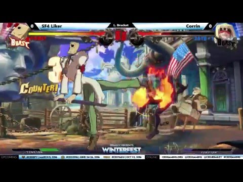 "BBR" Guilty Gear Xrd At CEO Winterfest 2016 - SF4 Liker vs Corrin  (1080p HD)