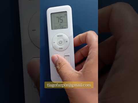 Controle split Gree mudar Fahrenheit  para Celsius.