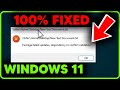 How To Fix Package Failed Updates Dependency Or Conflict Validation