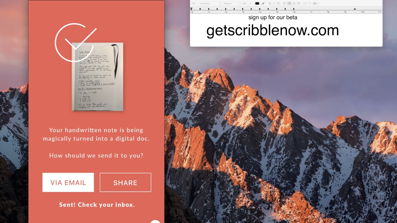Scribble Product Demo