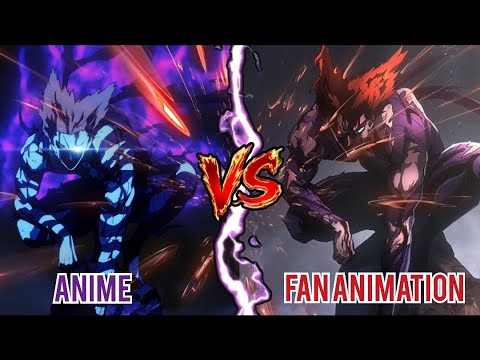 One punch man season 3 episode 5 - Original Anime vs Fan Animation.