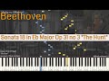 Ludwig van Beethoven - Sonata 18 in Eb Major Op 31 No 3 "The Hunt" | Piano Synthesia
