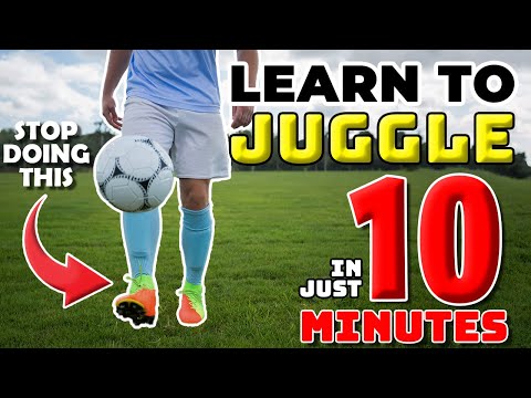 How to Juggle a Soccer Ball for Beginners & Kids - YouTube